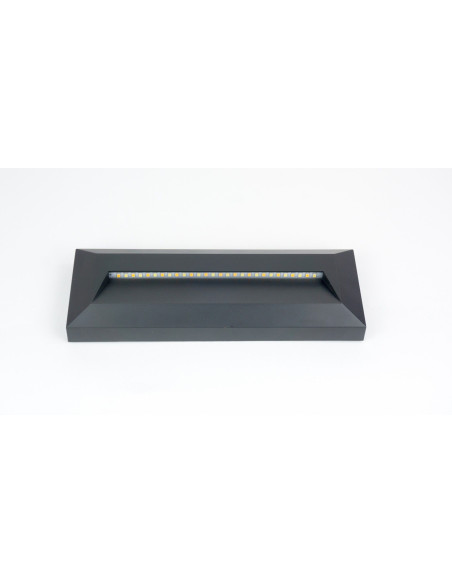 Lampa ścienna Su-ma MUR PC 2502C DG z regulacją barwy światła, IP65, ciemnoszara, do elewacji budynków