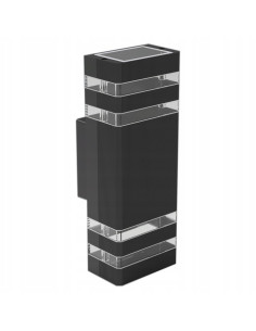 Lampa ogrodowa VINI - elegancka aluminiowa z wymiennymi żarówkami GU10, wodoodporna IP54 do elewacji i tarasu