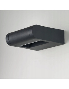 Kinkiet LED FRAME WALL V2 - nowoczesne oświetlenie elewacyjne antracytowe z regulacją kąta padania światła 2