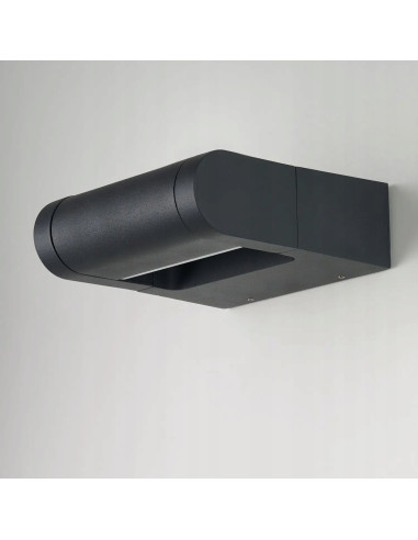 Kinkiet LED FRAME WALL V2 - nowoczesne oświetlenie elewacyjne antracytowe z regulacją kąta padania światła