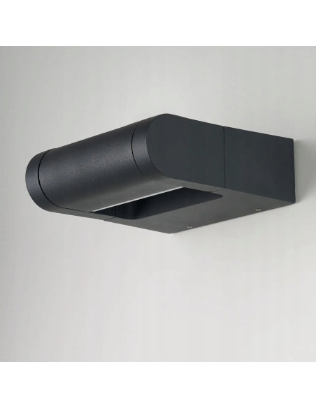 Kinkiet LED FRAME WALL V2 - nowoczesne oświetlenie elewacyjne antracytowe z regulacją kąta padania światła