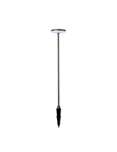 Lampa ogrodowa LED ALVA 100 cm, wodoodporna, szara z białym kloszem, AZzardo – idealna na grill i wesele