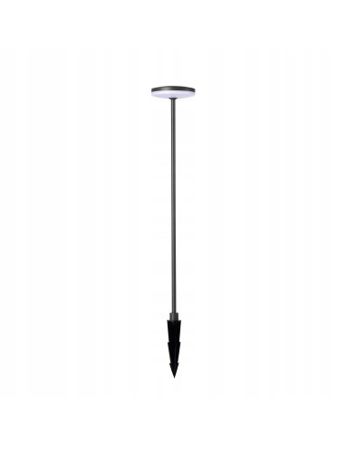 Lampa ogrodowa LED ALVA 100 cm, wodoodporna, szara z białym kloszem, AZzardo – idealna na grill i wesele