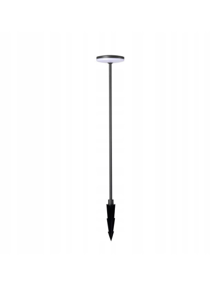 Lampa ogrodowa LED ALVA 100 cm, wodoodporna, szara z białym kloszem, AZzardo – idealna na grill i wesele