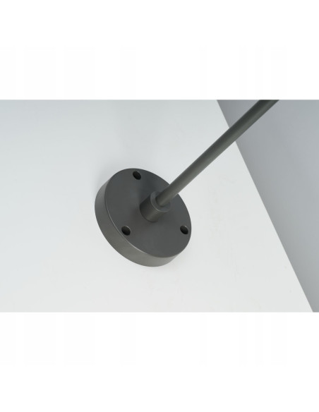 Lampa ogrodowa LED ALVA 100 cm, wodoodporna, szara z białym kloszem, AZzardo – idealna na grill i wesele