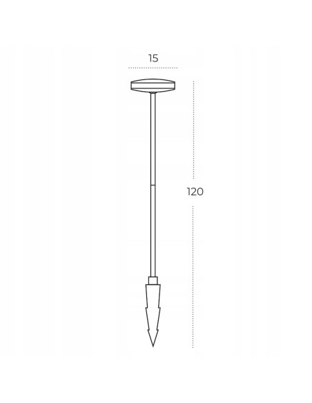 Lampa ogrodowa LED ALVA 100 cm, wodoodporna, szara z białym kloszem, AZzardo – idealna na grill i wesele