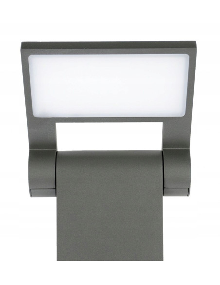 Nowoczesna lampa stojąca NEO LED, regulowana, 100 cm, aluminiowa, ciepłe białe światło 3000K, IP54, do przestrzeni publicznych