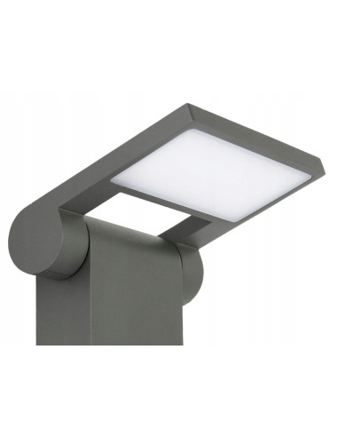 Nowoczesna lampa stojąca NEO LED, regulowana, 100 cm, aluminiowa, ciepłe białe światło 3000K, IP54, do przestrzeni publicznych