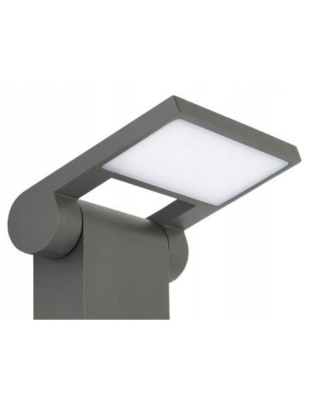 Nowoczesna lampa stojąca NEO LED, regulowana, 100 cm, aluminiowa, ciepłe białe światło 3000K, IP54, do przestrzeni publicznych