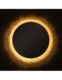 Lustro łazienkowe okrągłe LED 60 cm z dotykowym włącznikiem, IP44, marka Zuma Line, nowoczesny design