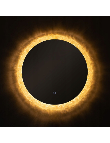 Lustro łazienkowe okrągłe LED 60 cm z dotykowym włącznikiem, IP44, marka Zuma Line, nowoczesny design