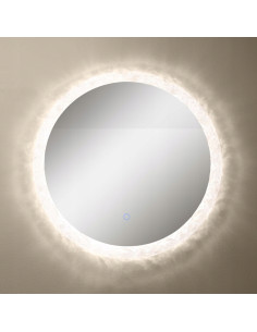 Lustro łazienkowe okrągłe LED 60 cm z dotykowym włącznikiem, IP44, marka Zuma Line, nowoczesny design 2
