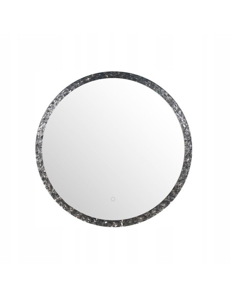 Lustro łazienkowe okrągłe LED 60 cm z dotykowym włącznikiem, IP44, marka Zuma Line, nowoczesny design