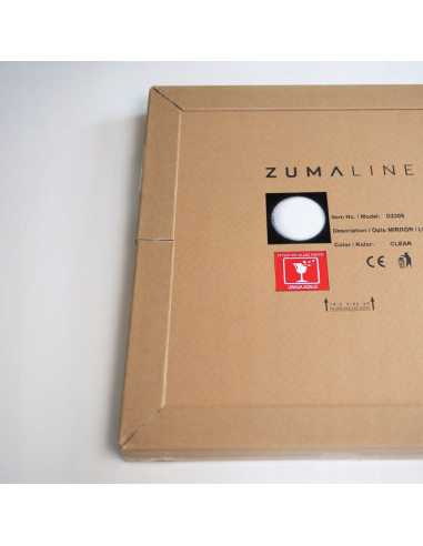 Lustro łazienkowe okrągłe LED 60 cm z dotykowym włącznikiem, IP44, marka Zuma Line, nowoczesny design