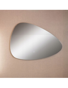 Owalne lustro łazienkowe LED z dotykowym włącznikiem, IP44, 70x50 cm, Zuma Line - elegancki design i funkcjonalność