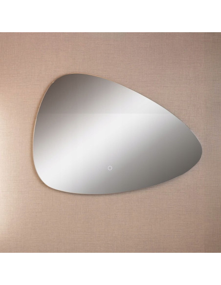 Owalne lustro łazienkowe LED z dotykowym włącznikiem, IP44, 70x50 cm, Zuma Line - elegancki design i funkcjonalność