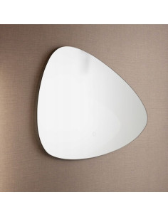 Owalne lustro łazienkowe LED z dotykowym włącznikiem, IP44, 70x50 cm, Zuma Line - elegancki design i funkcjonalność 2