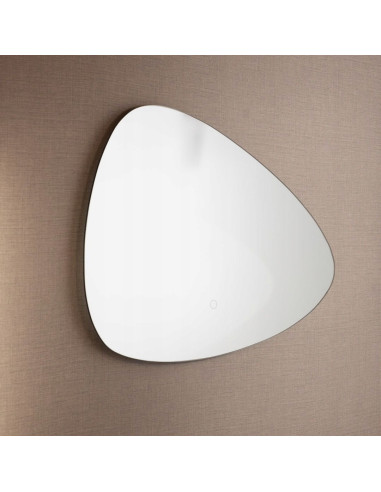 Owalne lustro łazienkowe LED z dotykowym włącznikiem, IP44, 70x50 cm, Zuma Line - elegancki design i funkcjonalność