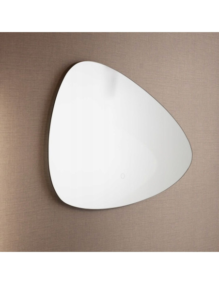Owalne lustro łazienkowe LED z dotykowym włącznikiem, IP44, 70x50 cm, Zuma Line - elegancki design i funkcjonalność