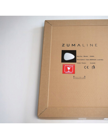 Owalne lustro łazienkowe LED z dotykowym włącznikiem, IP44, 70x50 cm, Zuma Line - elegancki design i funkcjonalność