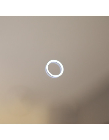 Lustro Łazienkowe Okrągłe 60 cm z LED i Dotykowym Włącznikiem, Złote, IP44, Zuma Line