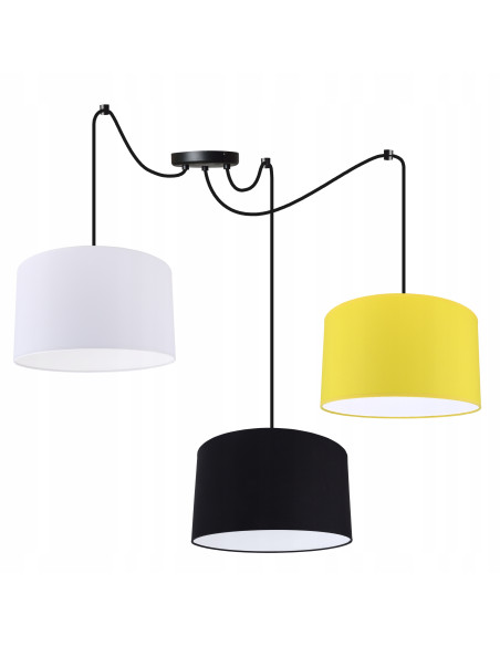 Lampa wisząca Pająk z trzech abażurów - nowoczesny, kolorowy design do każdego wnętrza od Light Home