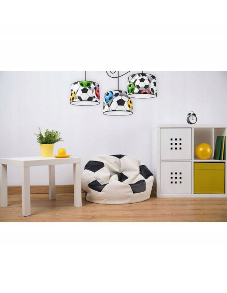 Lampa dziecięca piłkarska Light Home z abażurem - kolorowe oświetlenie do pokoju chłopca, motyw sportowy