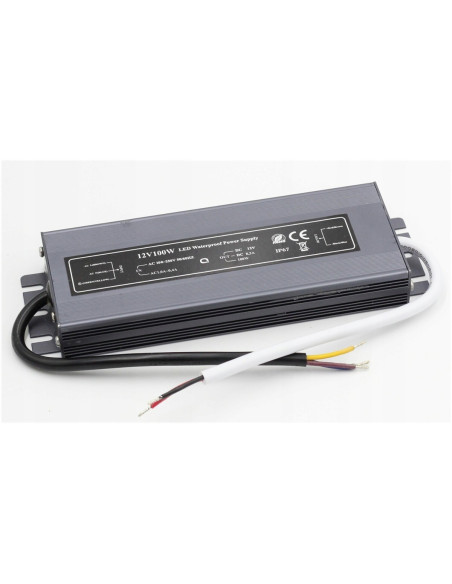 Wodoodporny zasilacz impulsowy IP67 100W 8,3A - bezpieczne źródło zasilania w trudnych warunkach atmosferycznych