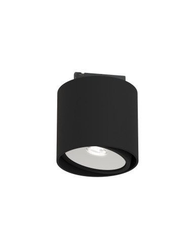 Plafon sufitowy Neo Nero Mobile Track z białym pierścieniem - nowoczesna lampa Orlicki Design do wnętrz