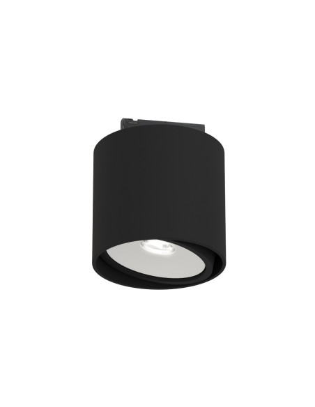 Plafon sufitowy Neo Nero Mobile Track z białym pierścieniem - nowoczesna lampa Orlicki Design do wnętrz