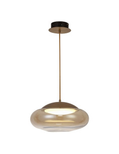 Lampa wisząca HELENA C LED 3000K bursztynowa, elegant użytek do biura i restauracji, design nowoczesny i klasyczny