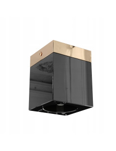 Plafon Cubo Nero Gold - Luksusowa Lampa Sufitowa w Czerni i Złocie, Idealny Element Minimalistycznego Wnętrza