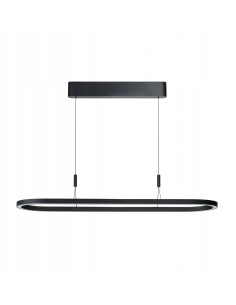 Nowoczesna ściemnialna lampa wisząca LAYLA LED o owalnym kształcie - eleganckie oświetlenie do salonu i biura