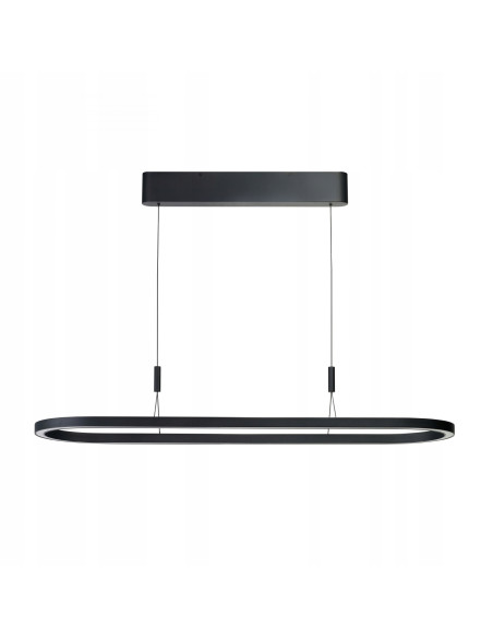 Nowoczesna ściemnialna lampa wisząca LAYLA LED o owalnym kształcie - eleganckie oświetlenie do salonu i biura