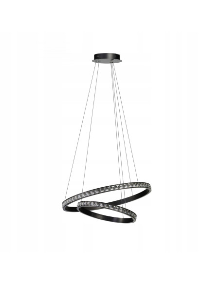 Lampa sufitowa AZALEA 41W z funkcją ściemniania, okrągłe elementy, elegancki design do salonu i jadalni