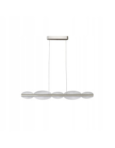 lampa sufitowa POND w odcieniu szampańskim z eleganckim żłobieniem, 120 cm, LED 58W, regulacja wysokości