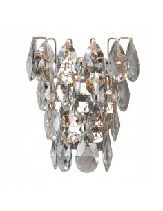 Lampa kryształowa Barletta w kształcie łezki - złoty kinkiet LED do nowoczesnych wnętrz