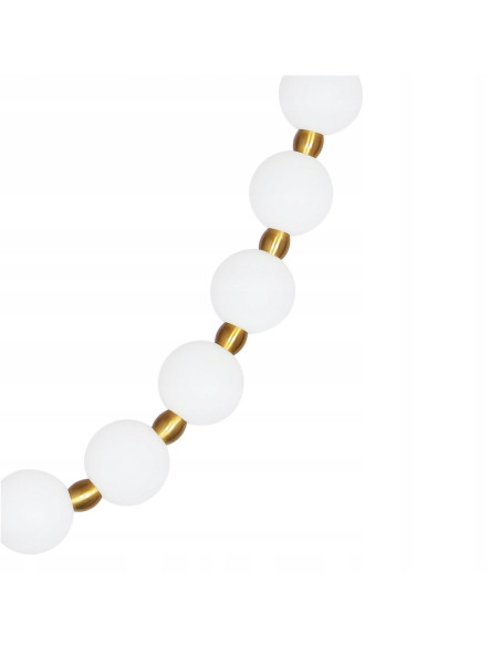 Light Prestige Dorado Rope LED CCT 4 m złota lampa wisząca z okrągłymi kloszami