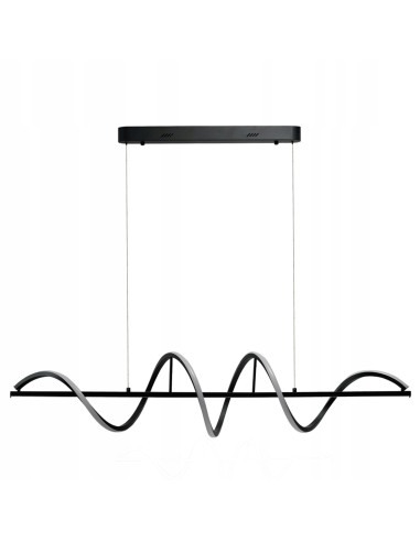 Memphis Lampa wisząca LED 55W czarna z regulacją wysokości i 3-stopniowym ściemnianiem, 120 cm