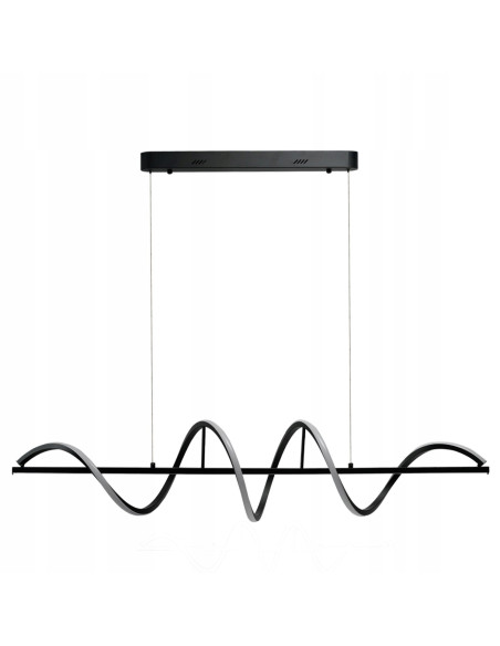 Memphis Lampa wisząca LED 55W czarna z regulacją wysokości i 3-stopniowym ściemnianiem, 120 cm