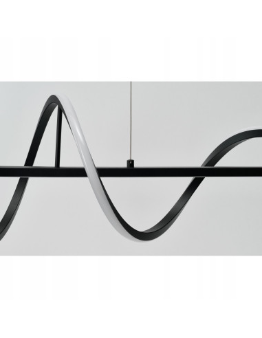 Memphis Lampa wisząca LED 55W czarna z regulacją wysokości i 3-stopniowym ściemnianiem, 120 cm