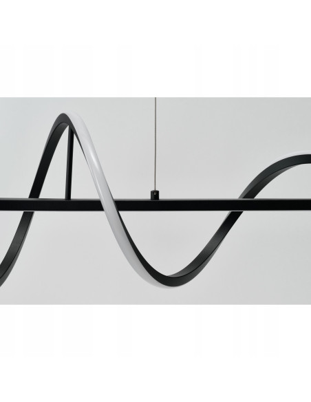 Memphis Lampa wisząca LED 55W czarna z regulacją wysokości i 3-stopniowym ściemnianiem, 120 cm