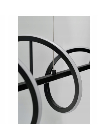 Memphis Lampa wisząca LED 55W czarna z regulacją wysokości i 3-stopniowym ściemnianiem, 120 cm