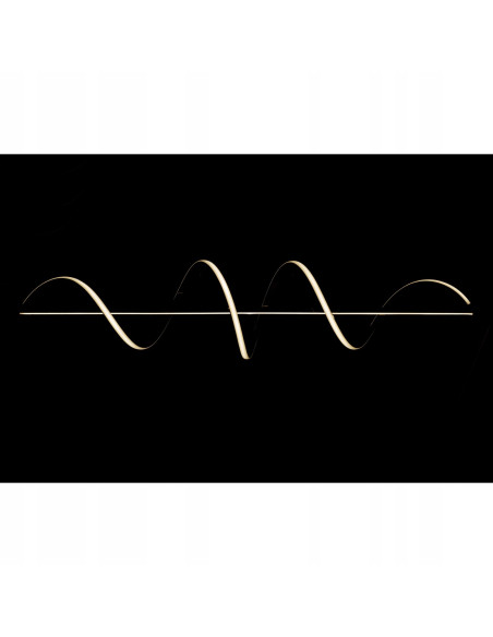 Lampa wisząca MEMPHIS złota LED 55W - regulowana, efekt serpentyny, nad stół 120 cm