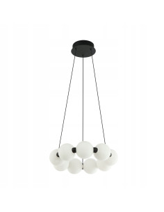 Lampa wisząca PERLA 9 LED 19W – nowoczesna biała/ czarna, regulowana, 3-stopniowy ściemniacz