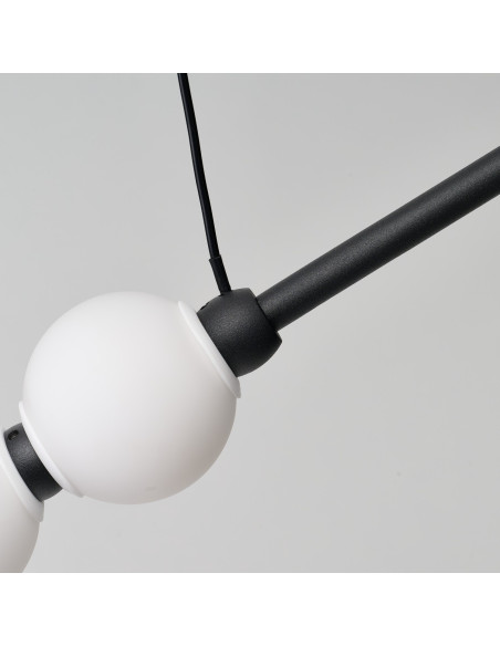 Lampa wisząca PERLA 9 LED 19W – nowoczesna biała/ czarna, regulowana, 3-stopniowy ściemniacz