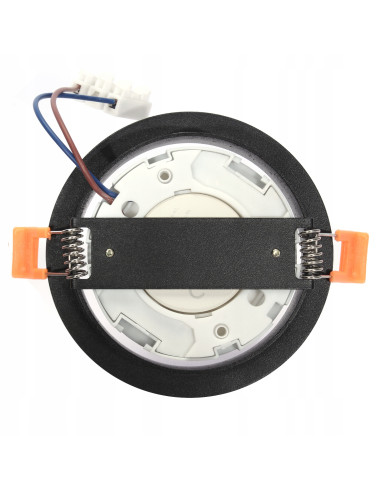 Syntron Tuba sufitowa GX53 czarna płaska aluminiowa IP20 15W LED do salonu i sypialni