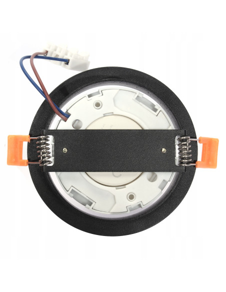 Syntron Tuba sufitowa GX53 czarna płaska aluminiowa IP20 15W LED do salonu i sypialni