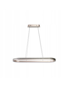 Lampa wisząca CAMELIA LED 60W owalna rose gold 3-stopniowy ściemniacz 100x120 cm