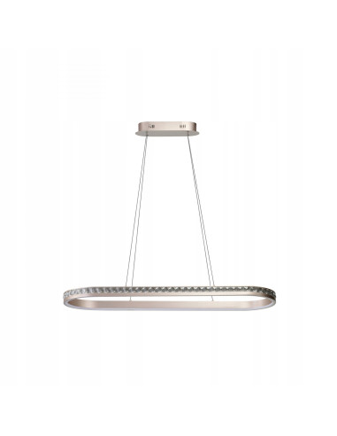 Lampa wisząca CAMELIA LED 60W owalna rose gold 3-stopniowy ściemniacz 100x120 cm